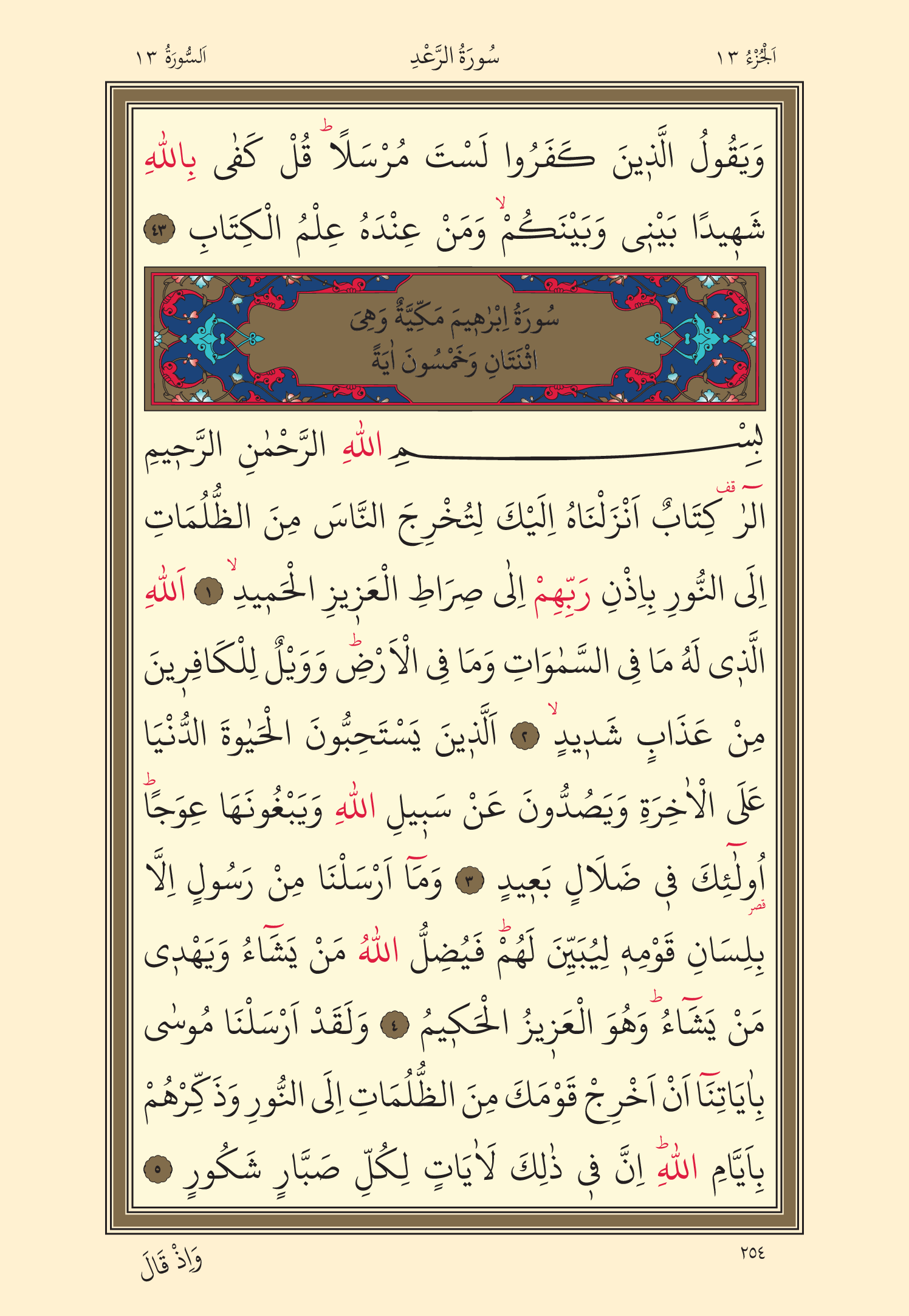 Kuran Oku 13. Cüz 254. Sayfa - KELAMULLAH