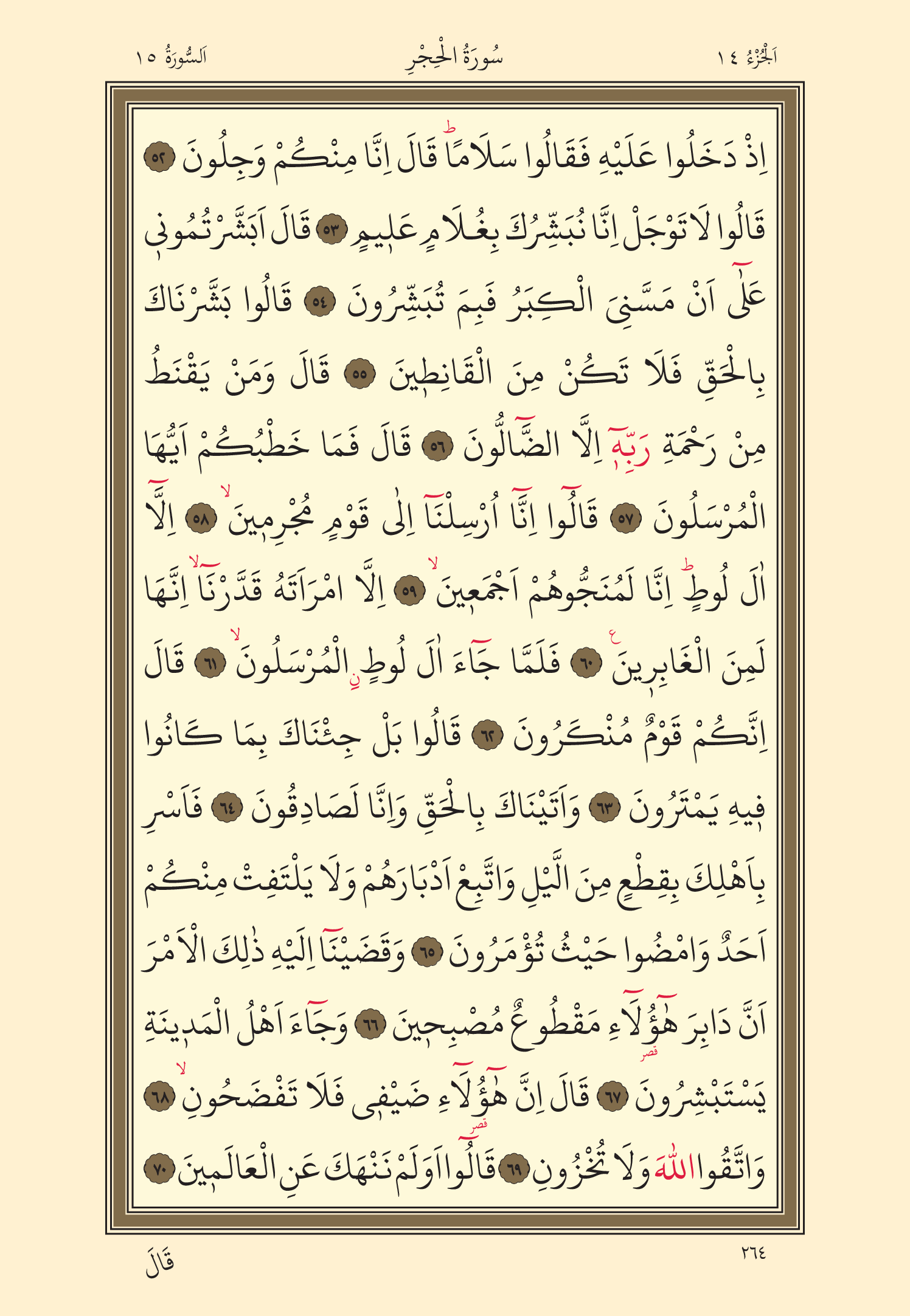 Kuran Oku 14. Cüz 264. Sayfa - KELAMULLAH