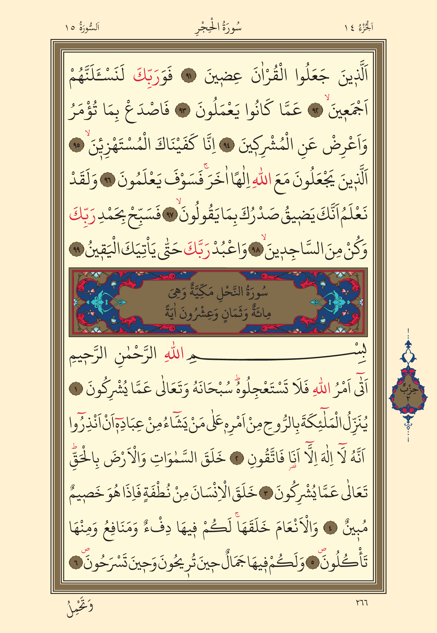 Kuran Oku 14. Cüz 266. Sayfa - KELAMULLAH
