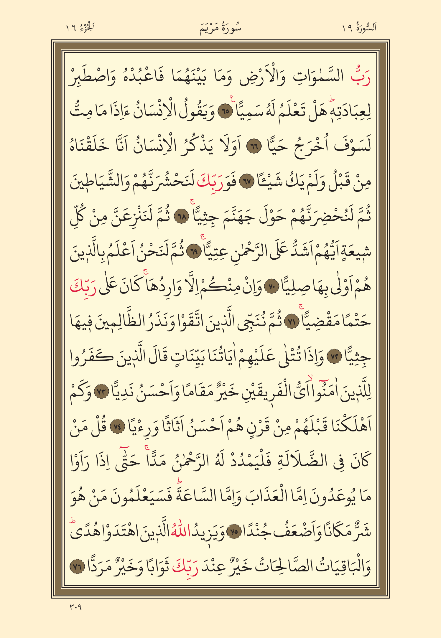 Kuran Oku 16. Cüz 309. Sayfa - KELAMULLAH
