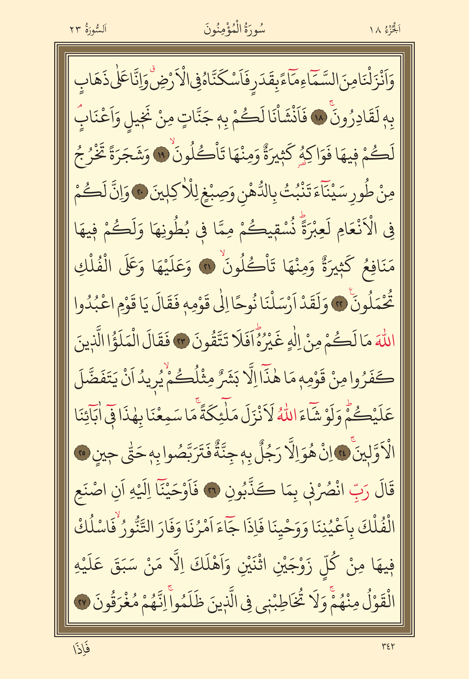 Kuran Oku 18. Cüz 342. Sayfa - KELAMULLAH