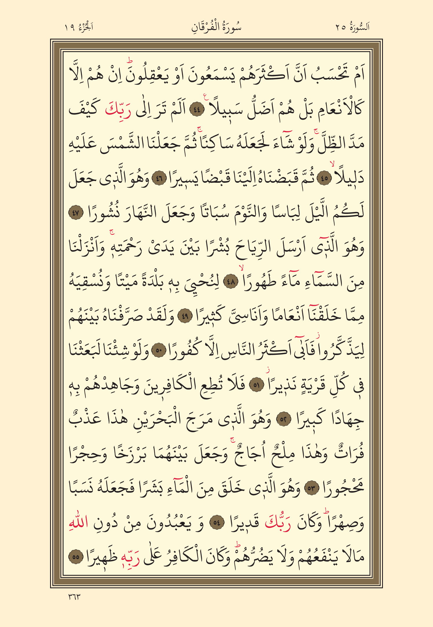 Kuran Oku 19. Cüz 363. Sayfa - KELAMULLAH