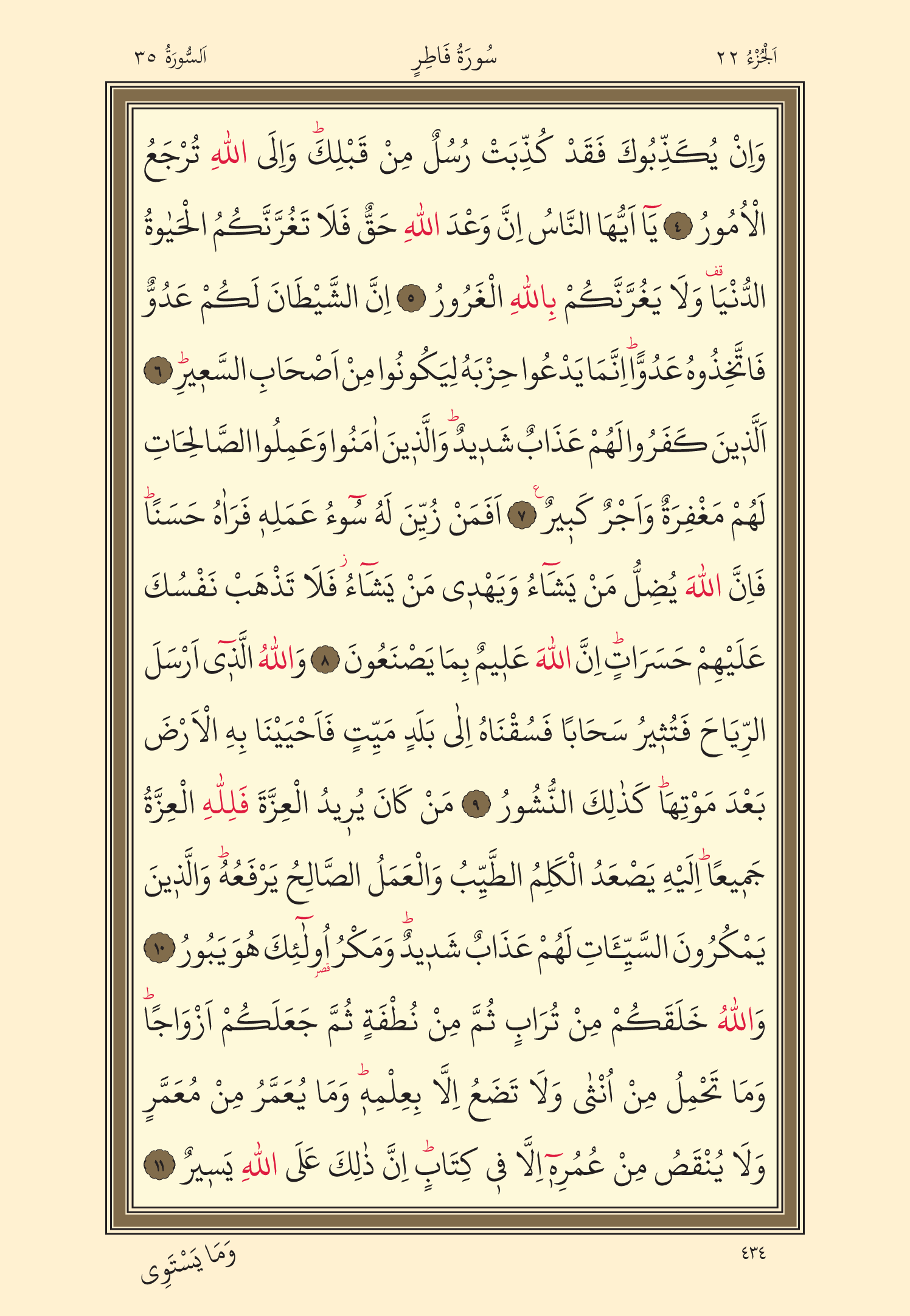 Kuran Oku 22. Cüz 434. Sayfa - KELAMULLAH