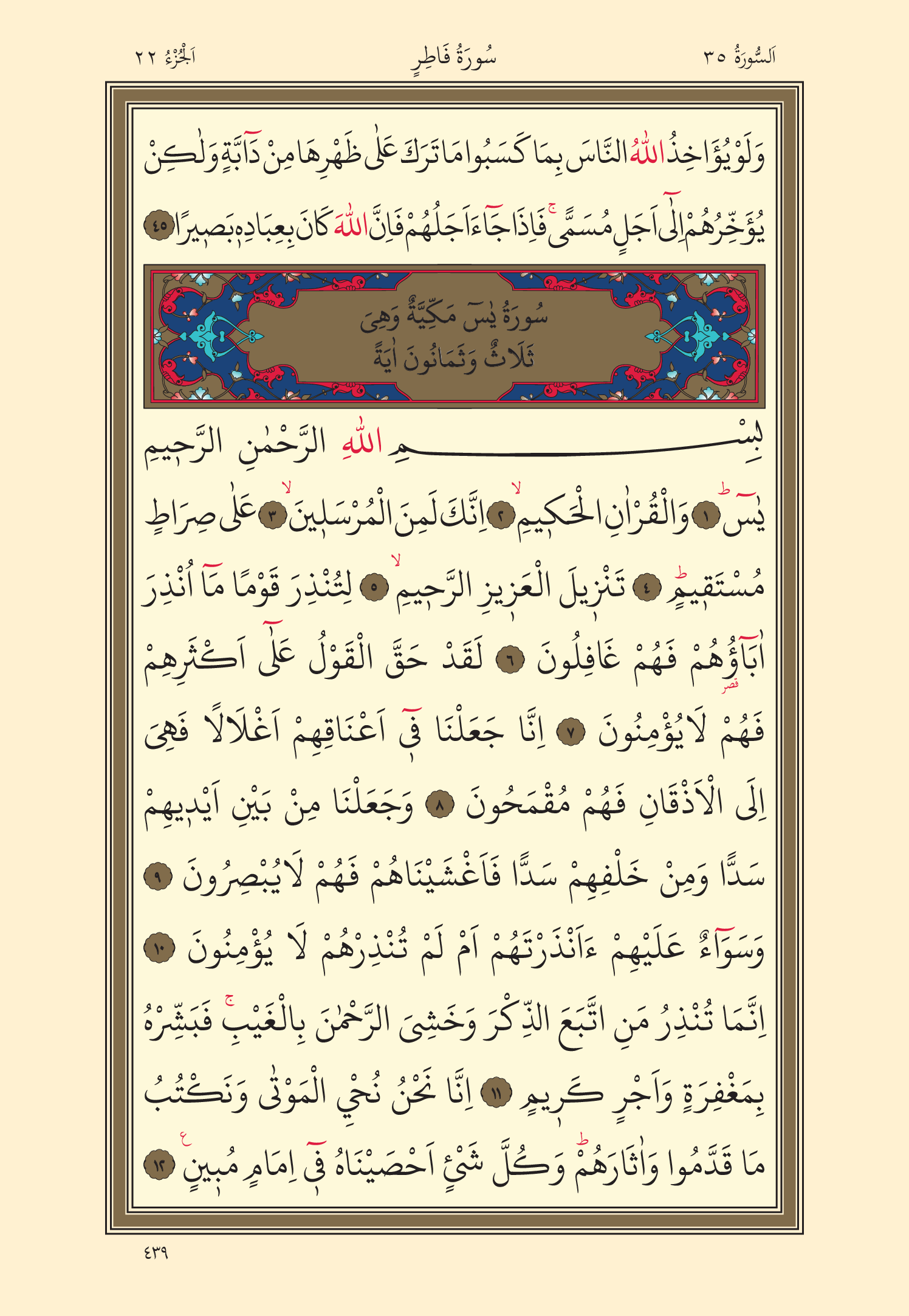 Kuran Oku 22. Cüz 439. Sayfa - KELAMULLAH