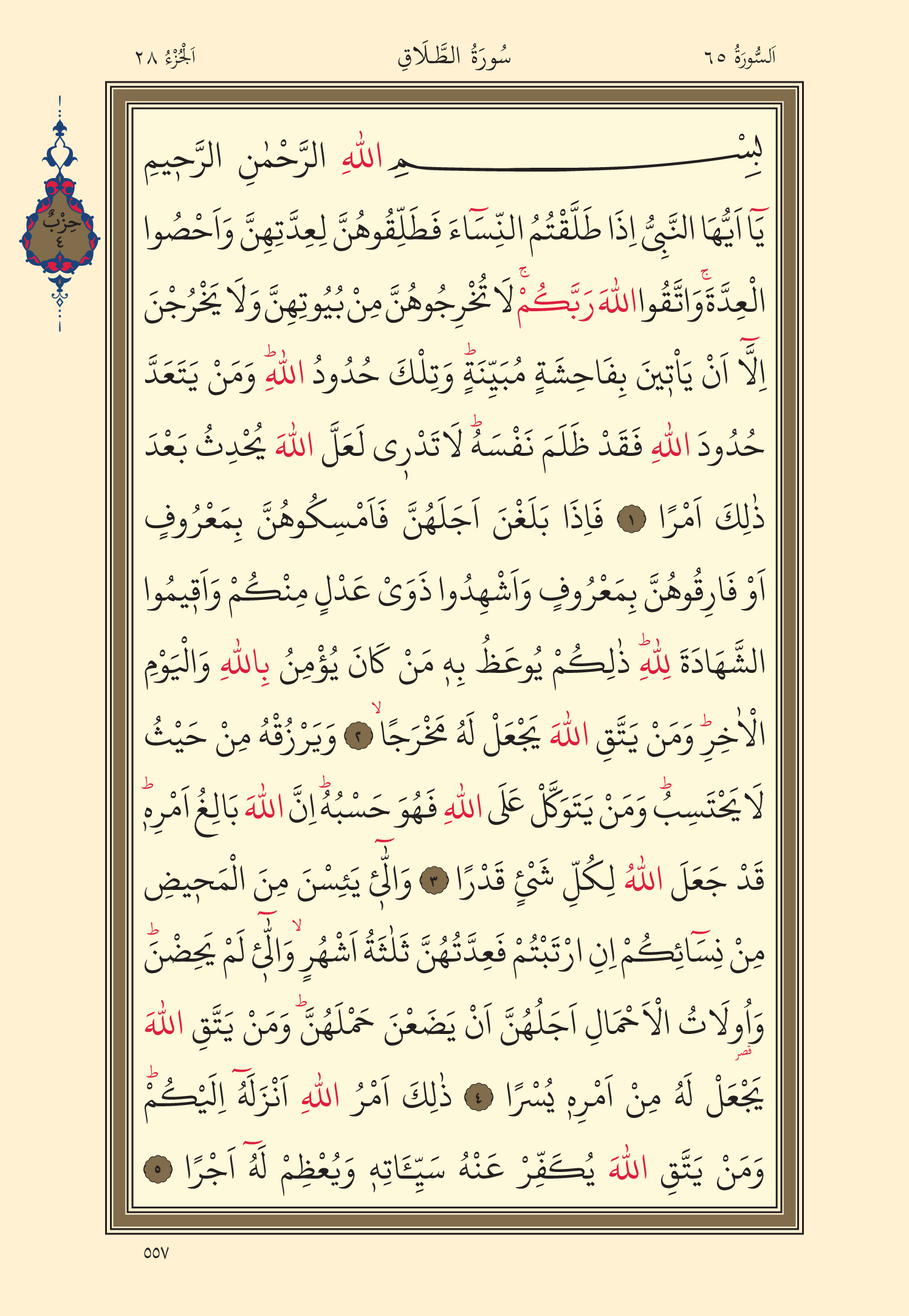 Kuran Oku 28. Cüz 557. Sayfa - KELAMULLAH