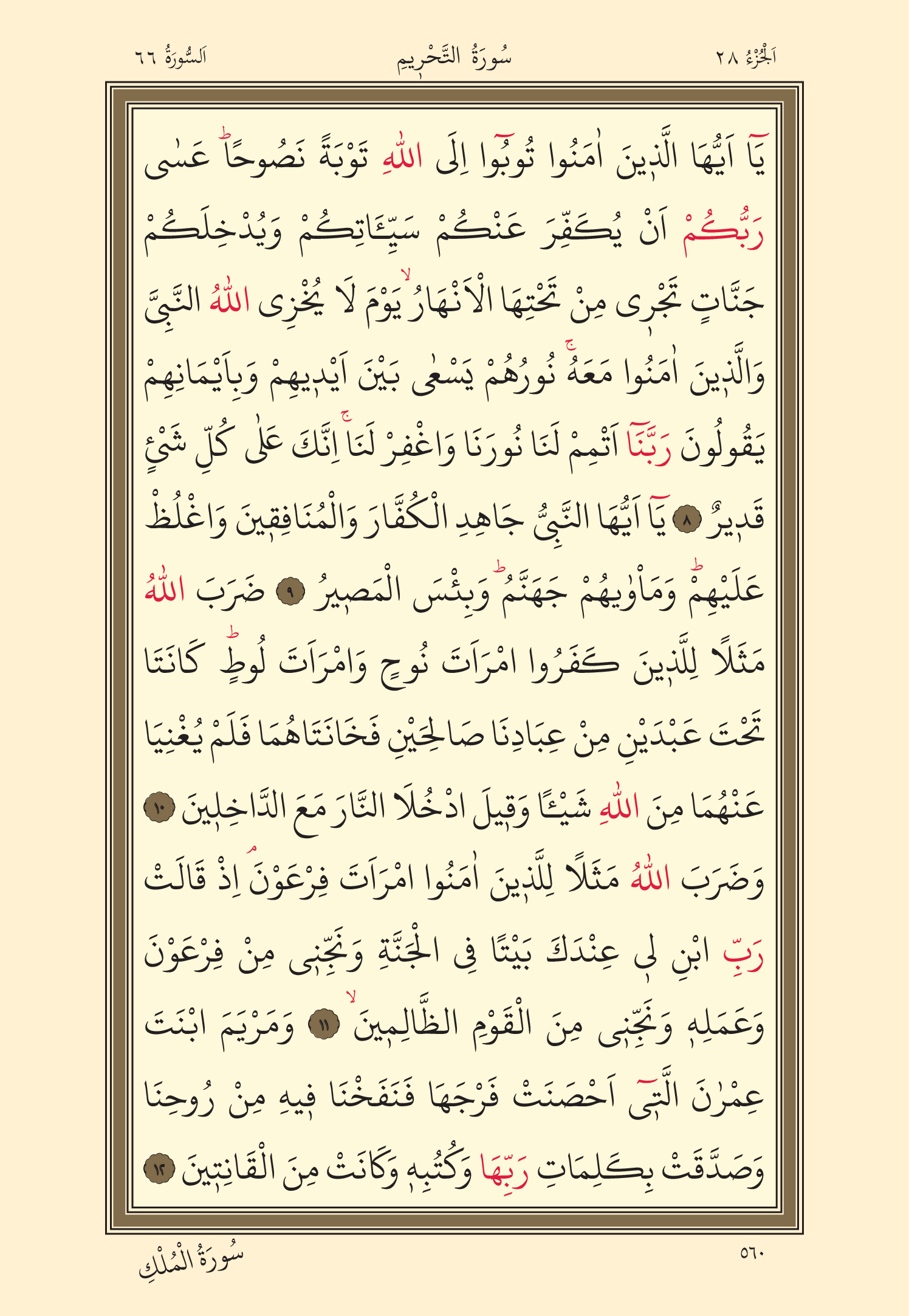 Kuran Oku 28. Cüz 560. Sayfa - KELAMULLAH