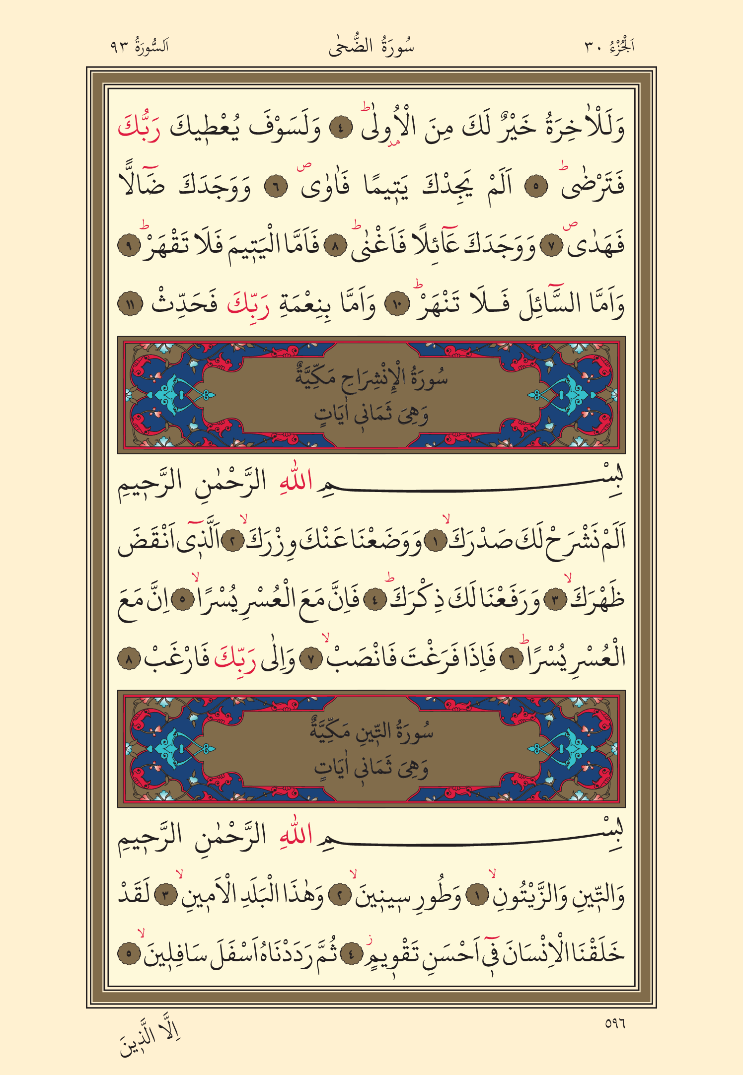 Kuran Oku 30. Cüz 596. Sayfa - KELAMULLAH