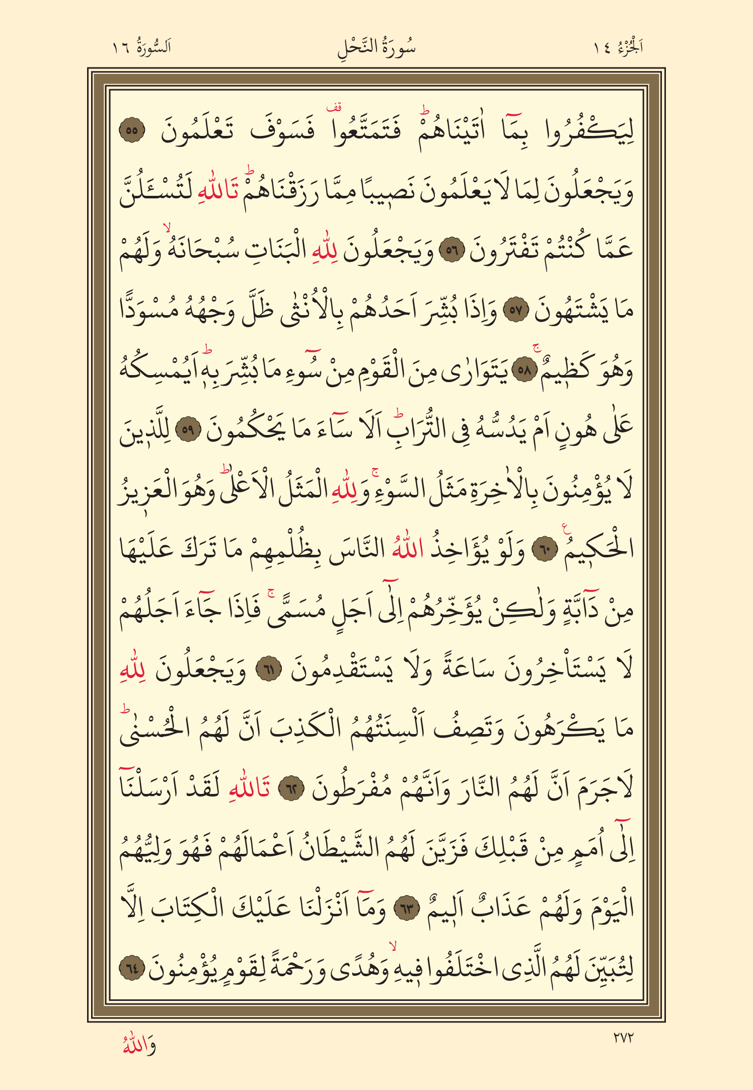 Kuran Oku 14. Cüz 272. Sayfa - KELAMULLAH