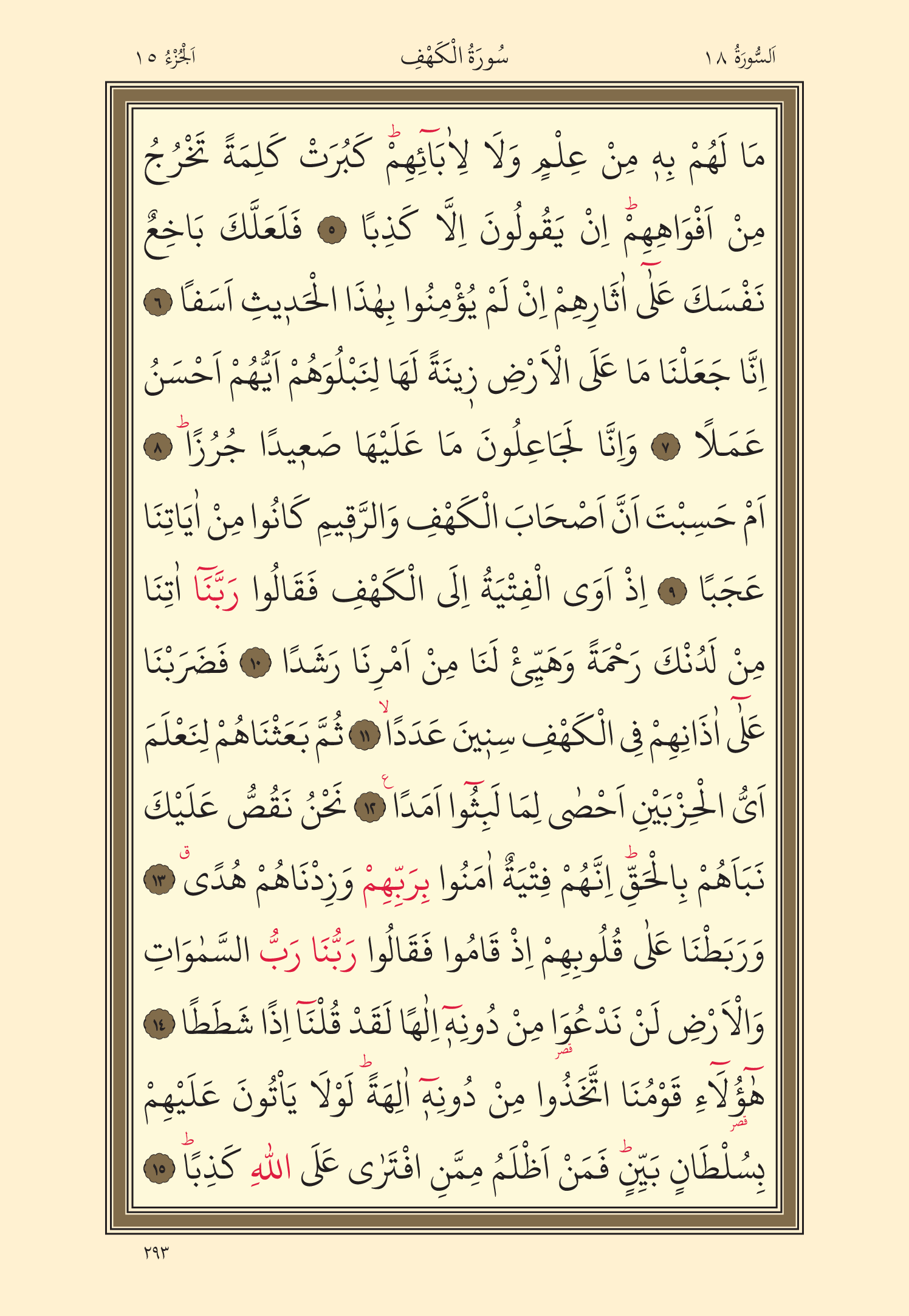 Kuran Oku 15. Cüz 293. Sayfa - KELAMULLAH