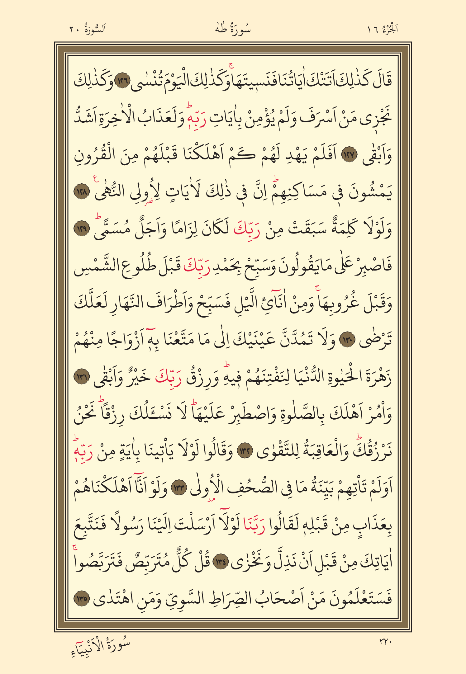 Kuran Oku 16. Cüz 320. Sayfa - KELAMULLAH