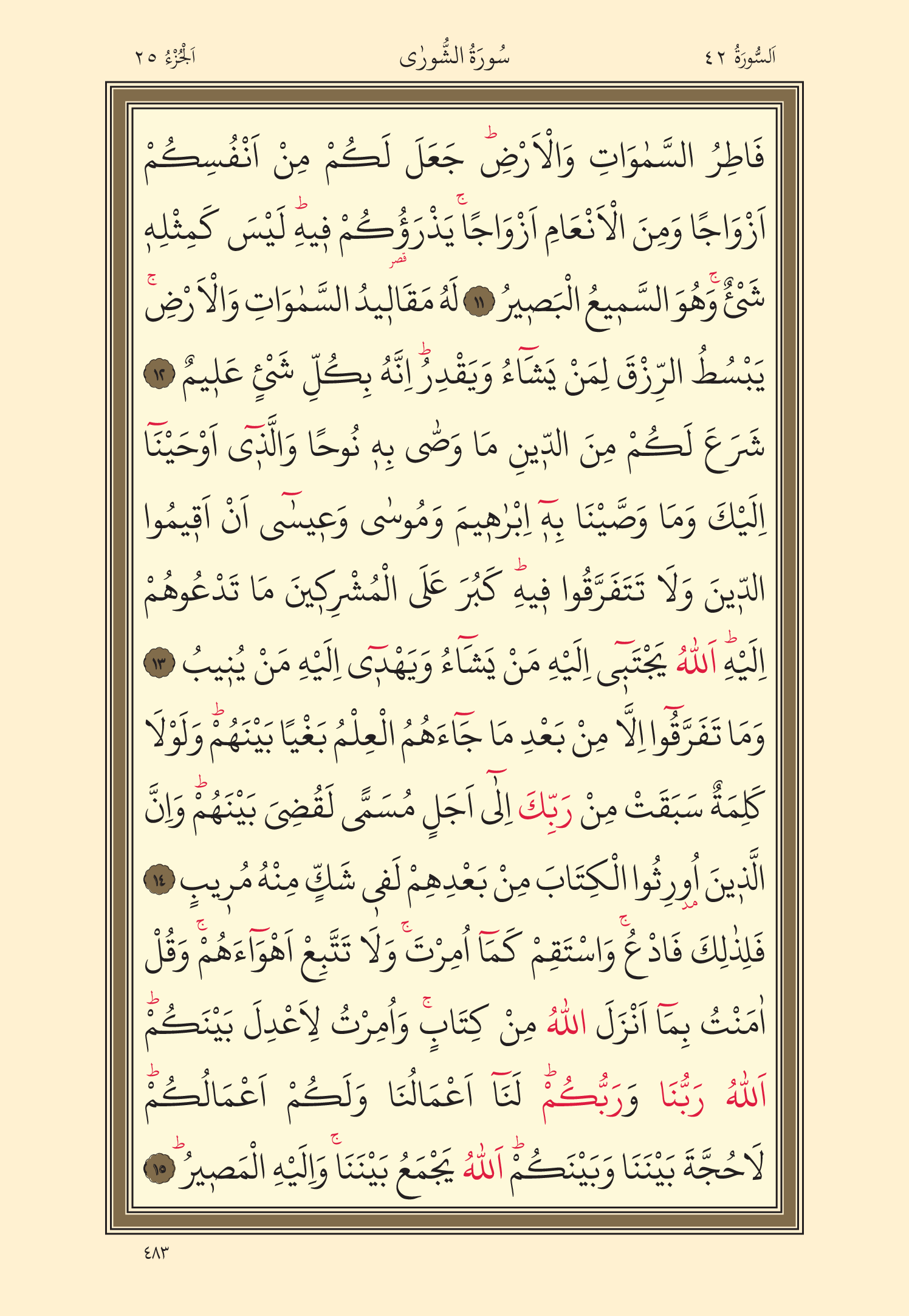 Kuran Oku 25. Cüz 483. Sayfa - KELAMULLAH