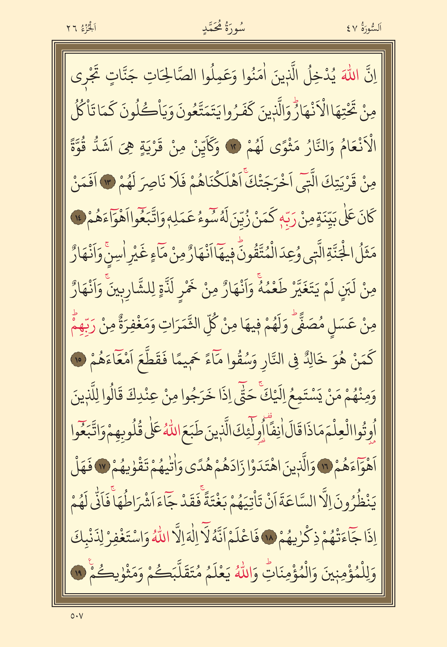 Kuran Oku 26. Cüz 507. Sayfa - KELAMULLAH