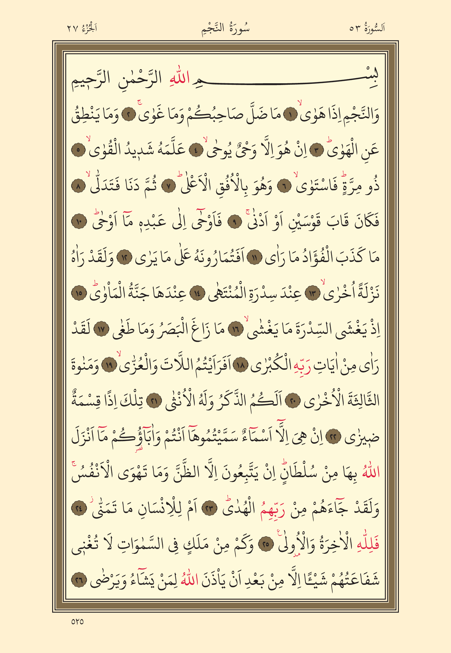 Kuran Oku 27. Cüz 525. Sayfa - KELAMULLAH